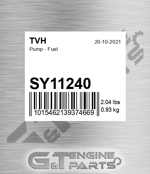 SY11240 Pump - Fuel