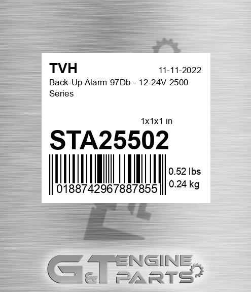 STA25502 Back-Up Alarm 97Db - 12-24V 2500 Series
