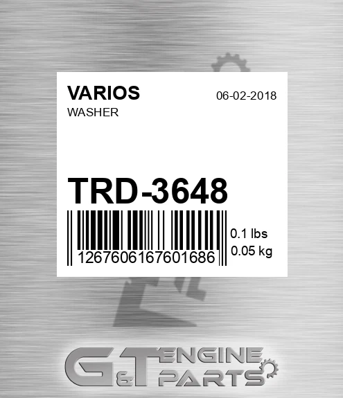 TRD-3648 Washer