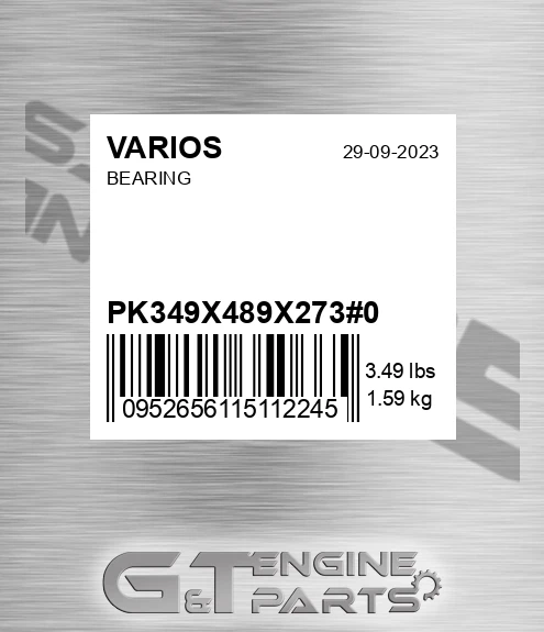 PK34.9X48.9X27.3#0 Bearing