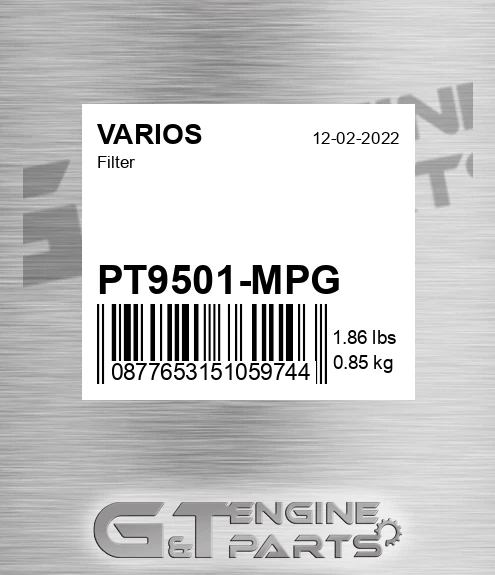 PT9501-MPG Filter