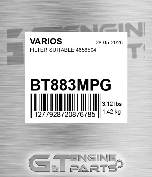 BT883MPG Filter Suitable 4656504