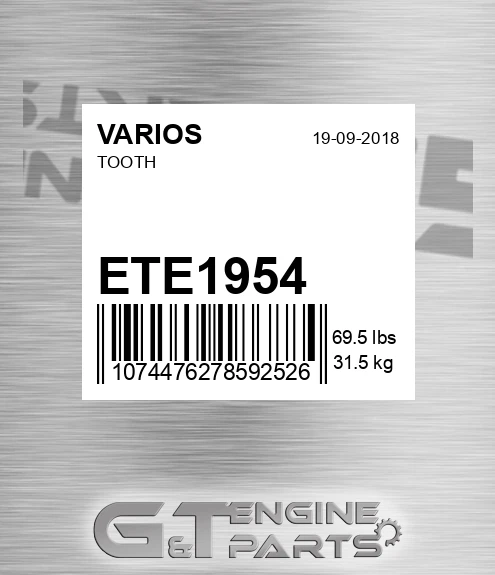 ETE1954 Tooth