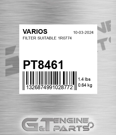 PT8461 Filter Suitable 1r0774