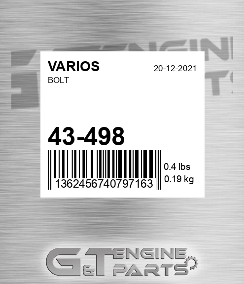 43-498 Bolt