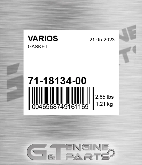 71-18134-00 Gasket