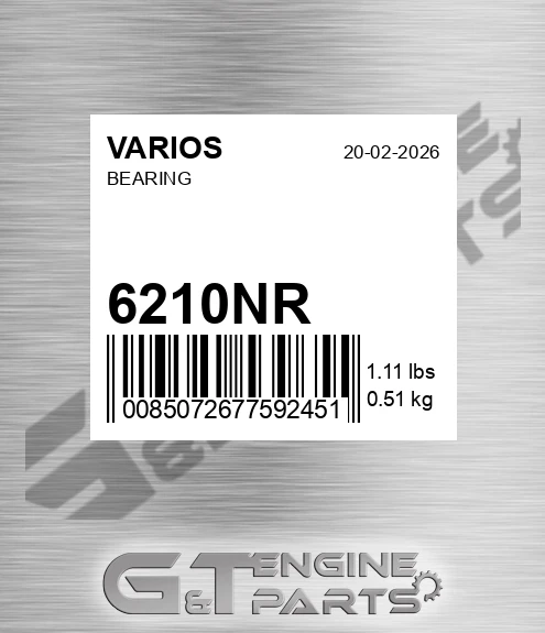 6210.NR Bearing