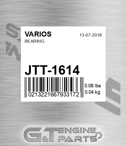 JTT-1614 Bearing
