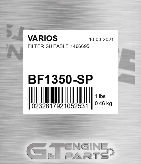 BF1350-SP Filter Suitable 1466695bq