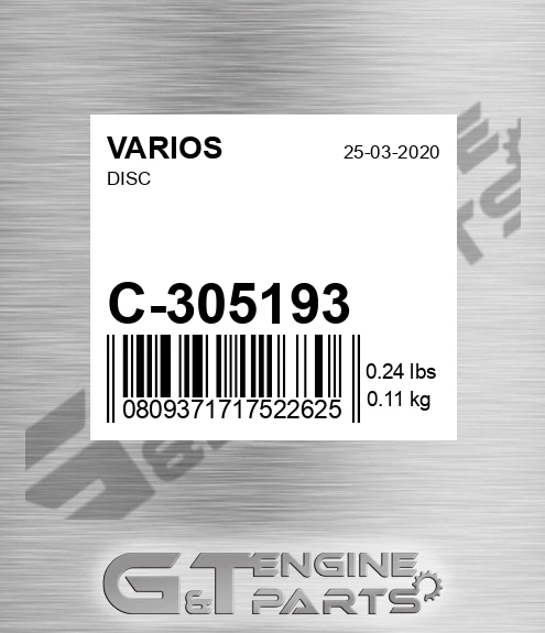 C-305193 Disc