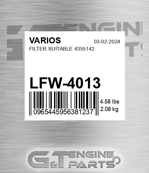 LFW-4013 Filter Suitable 4355142