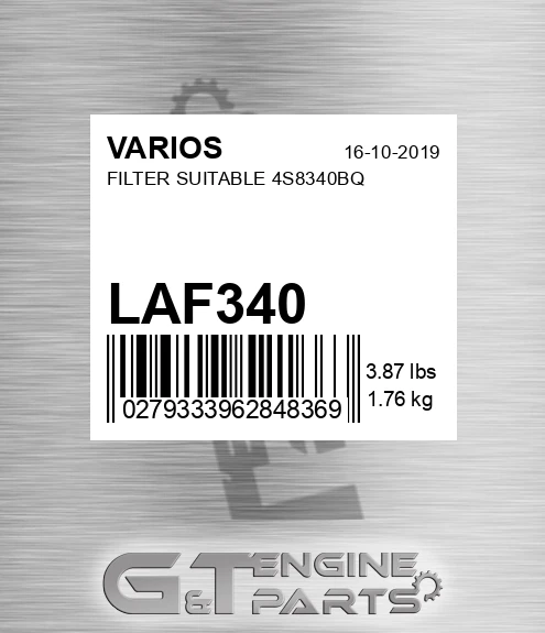 LAF340 Filter Suitable 4s8340bq