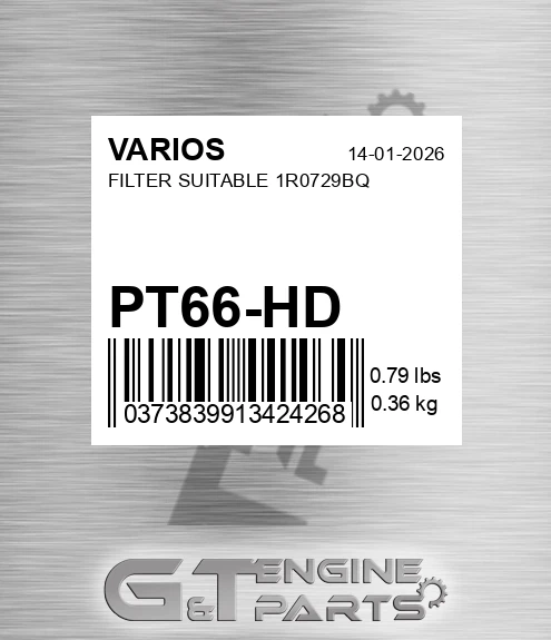 PT66-HD Filter Suitable 1r0729bq