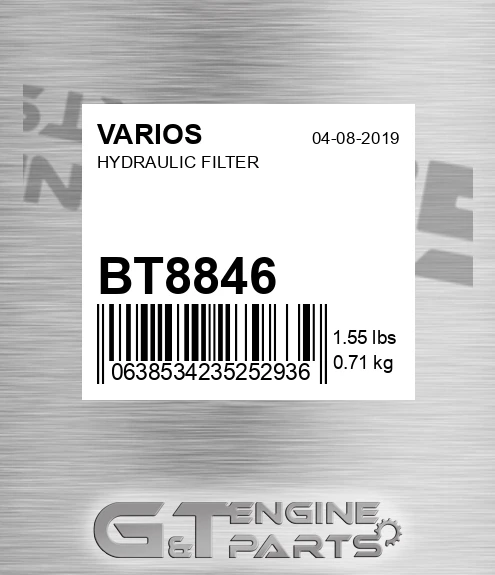 BT8846 Hydraulic Filter