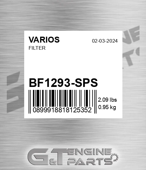 BF1293-SPS Filter