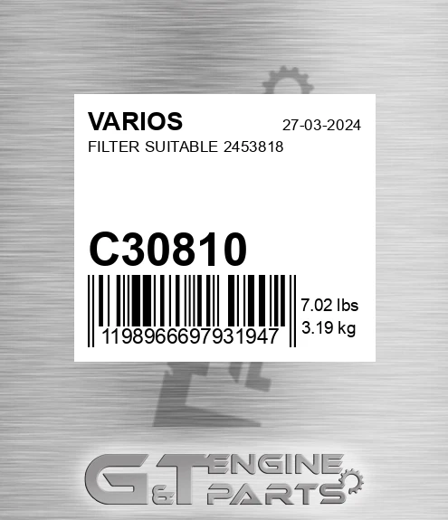 C30810 Filter Suitable 2453818