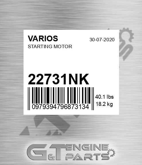 22731NK Starting Motor