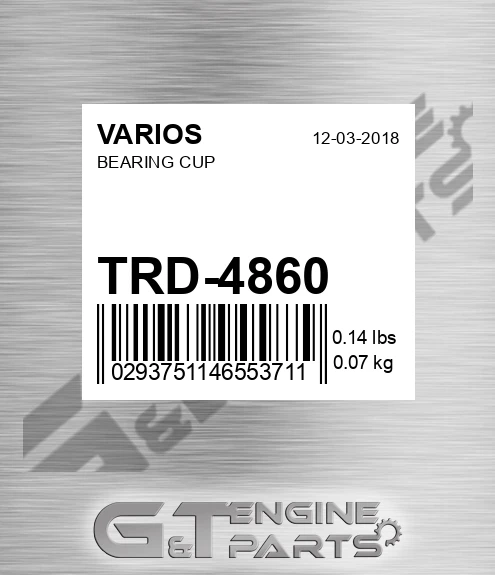 TRD-4860 Bearing Cup