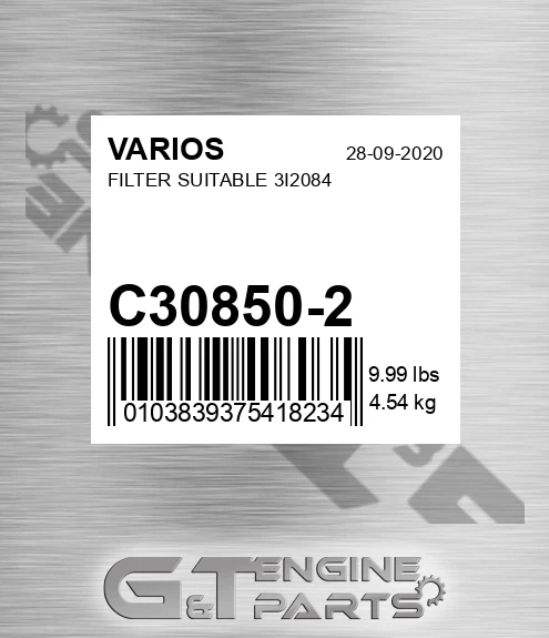 C30850/2 Filter Suitable 3i2084
