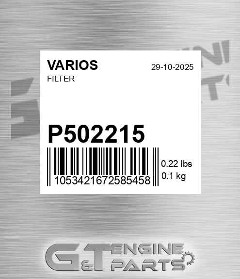 P502215 Filter