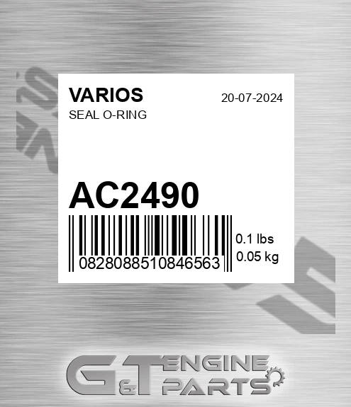 AC2490 Seal O-ring