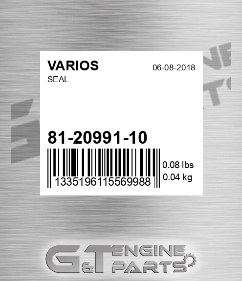 81-20991-10 Seal for VARIOS