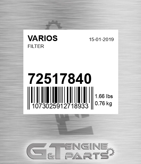 72517840 Filter