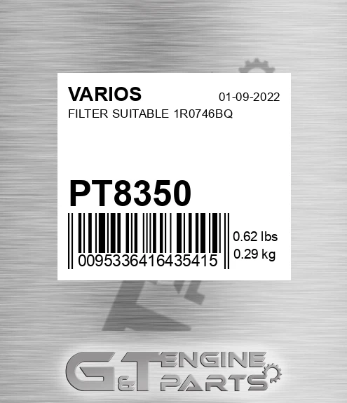 PT8350 Filter Suitable 1r0746bq