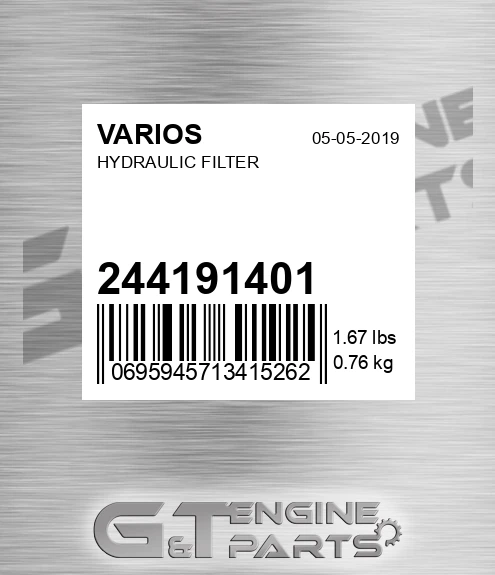 244191401 Oil Filter for VARIOS