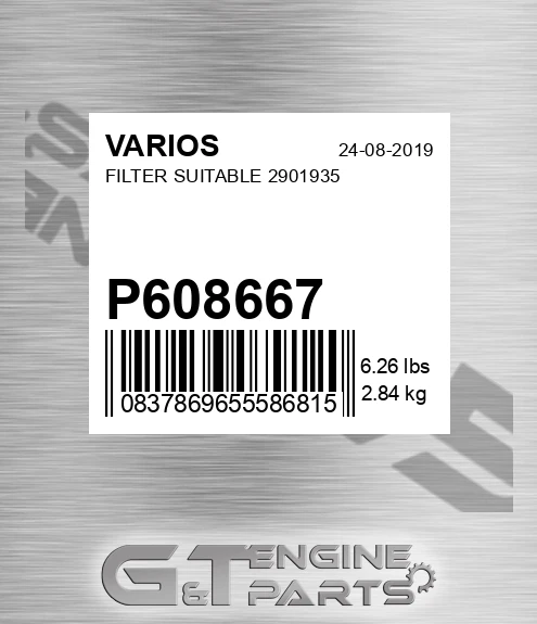 P608667 Filter Suitable 2901935
