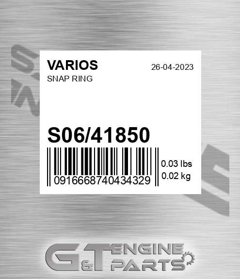 S06/41850 Snap Ring