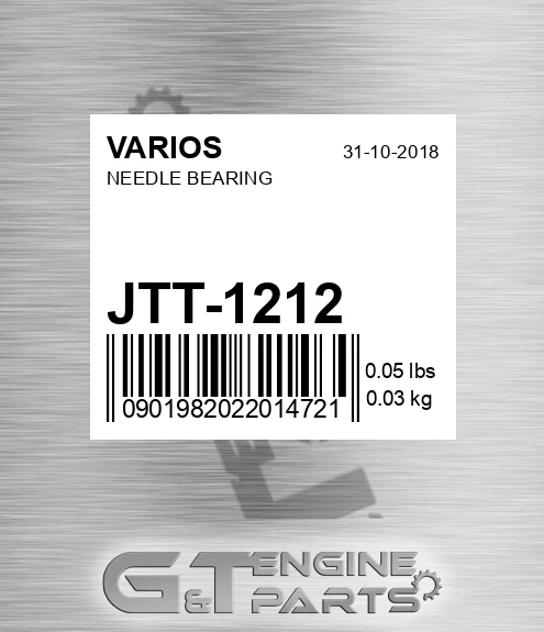 JTT-1212 Needle Bearing
