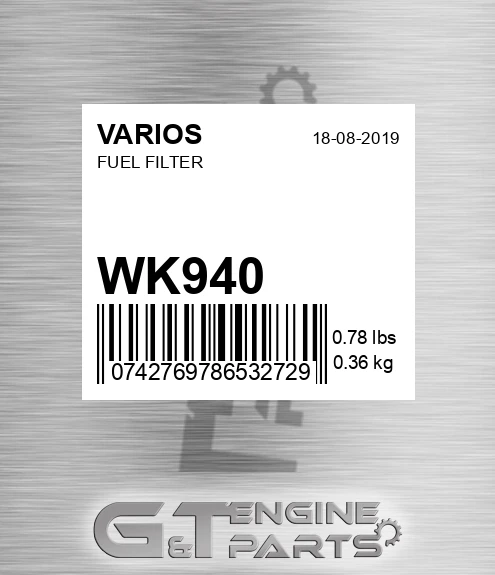 WK940 Fuel Filter