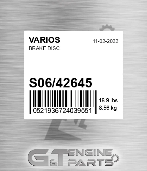 S06/42645 Brake Disc