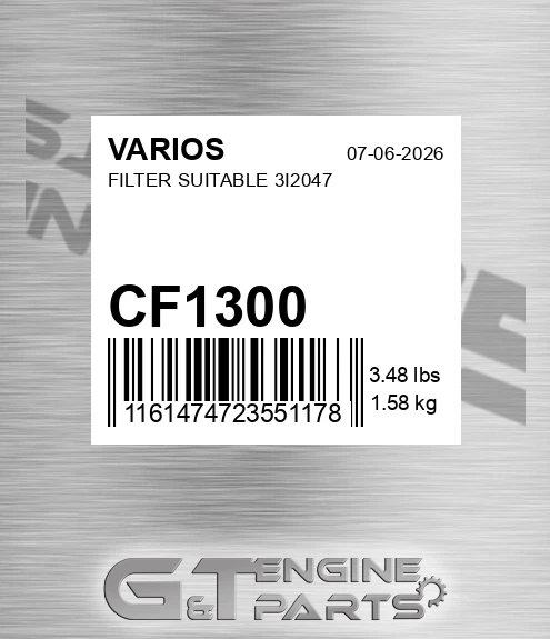 CF1300 Filter Suitable 3i2047bq