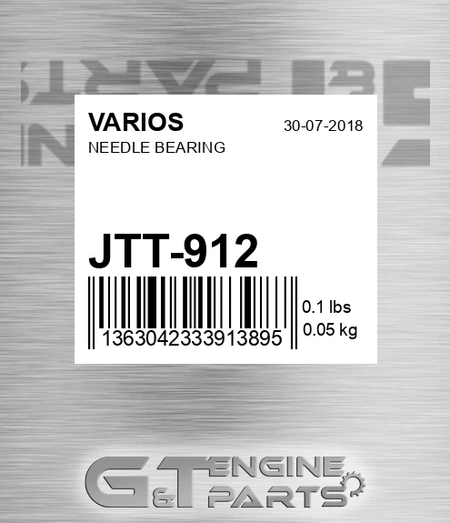 JTT-912 Needle Bearing