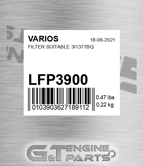 LFP3900 Filter Suitable 3i1377bq