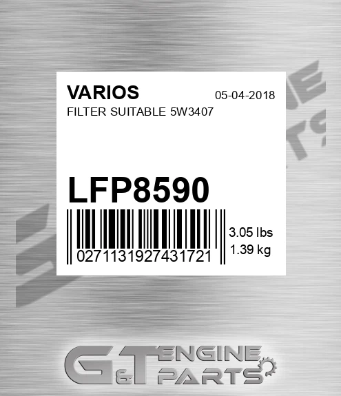 LFP8590 Filter Suitable 5w3407bq