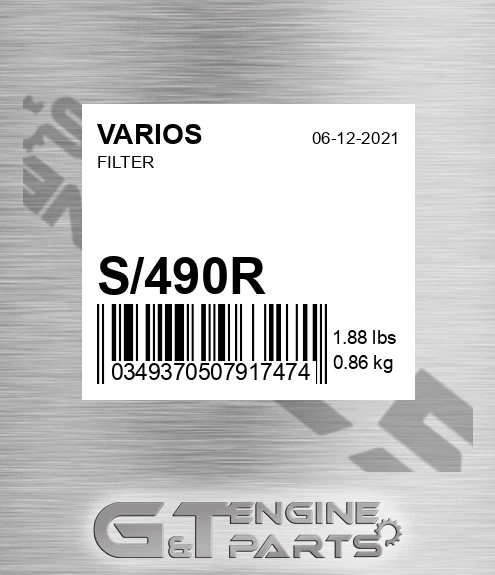 S/490R Filter