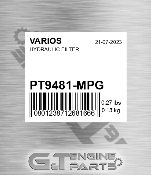 PT9481-MPG Hydraulic Filter