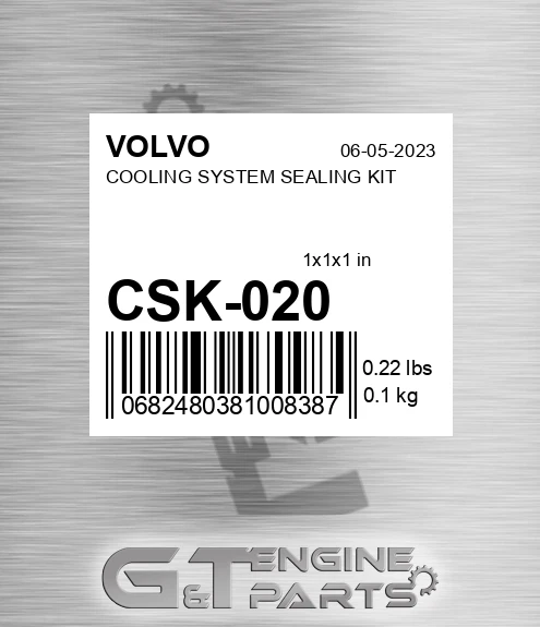 CSK-020 COOLING SYSTEM SEALING KIT