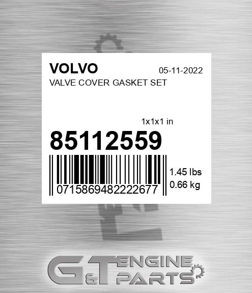 85112559 VALVE COVER GASKET SET