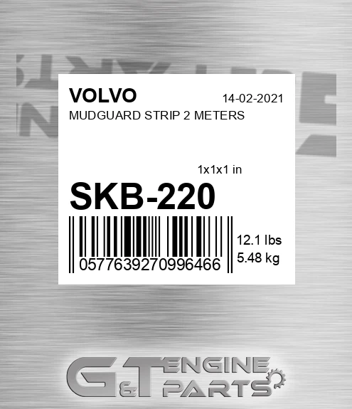 SKB-220 MUDGUARD STRIP 2 METERS