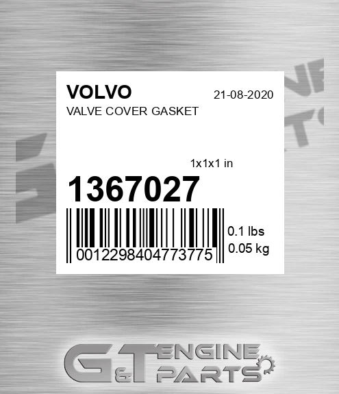 1367027 VALVE COVER GASKET