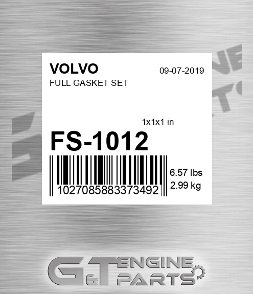 FS-1012 FULL GASKET SET