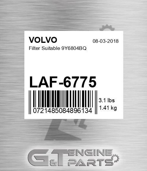 LAF-6775 Filter Suitable 9y6804bq