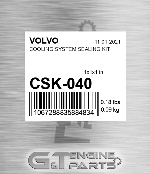 CSK-040 COOLING SYSTEM SEALING KIT