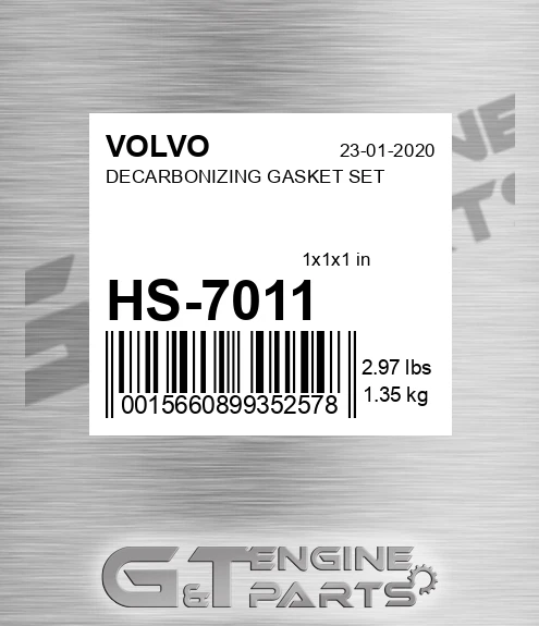 HS-7011 DECARBONIZING GASKET SET