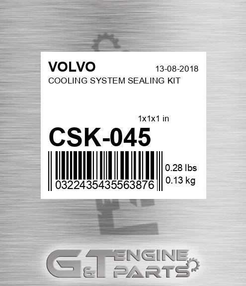 CSK-045 COOLING SYSTEM SEALING KIT