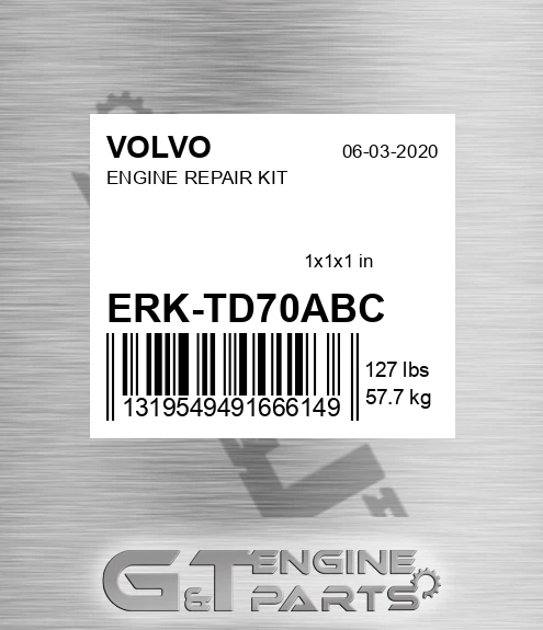 ERK-TD70ABC ENGINE REPAIR KIT